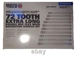 10 PIECE FLEX RATCHETING EXTRA LONG WRENCH SET SRFBZLM102TA METRIC 10mm-19mm