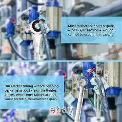 10 pcs SAE Ratcheting Wrench Combination Wrench Set 10 Pcs/Set with 72 Teeth