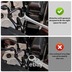 10 pcs SAE Ratcheting Wrench Combination Wrench Set 10 Pcs/Set with 72 Teeth