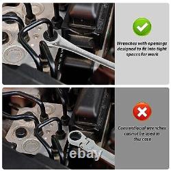 10 pcs SAE Ratcheting Wrench Combination Wrench Set 10 Pcs/Set with 72 Teeth