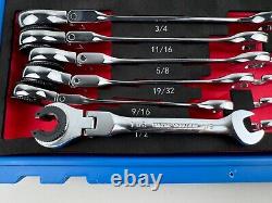 10 pcs SAE Ratcheting Wrench Combination Wrench Set 10 Pcs/Set with 72 Teeth New