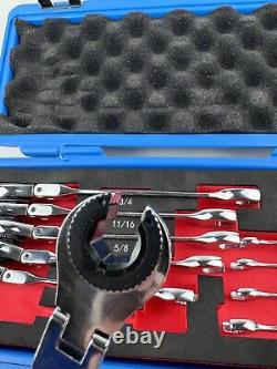 10 pcs SAE Ratcheting Wrench Combination Wrench Set 10 Pcs/Set with 72 Teeth New