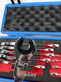 10 pcs SAE Ratcheting Wrench Combination Wrench Set 10 Pcs/Set with 72 Teeth New