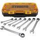 10 To 18 Mm Metric Ratcheting Wrench Set 8 Piece, With Case