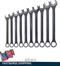 10pcs Ratcheting Double Ended Combination Wrench Set SAE & Metric 34-50mm