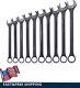 10pcs Ratcheting Double Ended Combination Wrench Set Sae & Metric 34-50mm