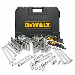 118-Piece DEWALT Socket & Mechanics Tools Kit Set, Ratchet Joint Wrenches Hex