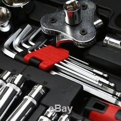 121pc Socket Wrench Screwdriver Bit Ratchet Tool Set for Home Auto Repairing Kit
