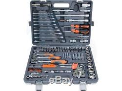 122pcs Ratchet Combination Wrench Metric Bit Socket Hex Torx Tool Set