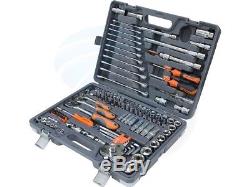 122pcs Ratchet Combination Wrench Metric Bit Socket Hex Torx Tool Set