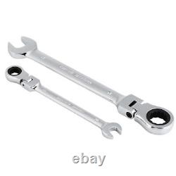 12Pc 8-19mm Flexible Head Ratcheting Wrench Spanner Combo Tool Set withCase