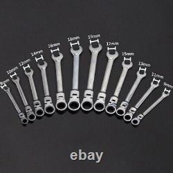 12Pcs Ratchet Wrench Set Dual-purpose Movable Head Auto Repair Tool Kit 72-tooth