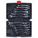12pcs Ratcheting Wrench Set Tool Steel Flexible Head Ratchet Combination Spanner