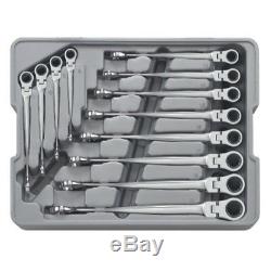 12 Pc X-Beam Metric Flex Combination Ratcheting Wrench Set GearWrench KD 85288