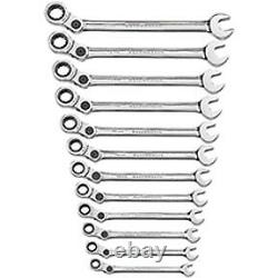 12 pc Metric Indexing Combination Ratcheting Wrench Set 85488 per mfg 3/3/2022