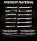 12pcflex-head Double Joint With Portable Box End Ratcheting Wrenches New 8-19mm