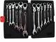 12pc 8-19mm Metric Flexible Head Ratcheting Wrench Combination Spanner Tool Set