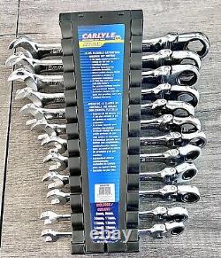 12pc Flexible Ratcheting Wrench Set Metric RWFL612M Carlyle NAPA