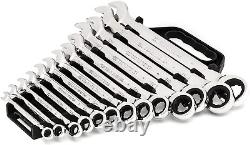 13 Pc. 12 Pt. Ratcheting Combination Wrench Set, SAE 9312