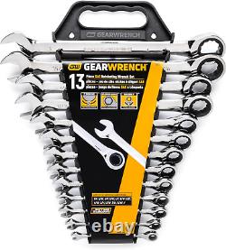 13 Pc. 12 Pt. Ratcheting Combination Wrench Set, SAE 9312