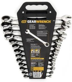 13 Pc. 12 Pt. Ratcheting Combination Wrench Set, SAE 9312