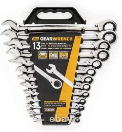 13 Pc. 12 Pt. Ratcheting Combination Wrench Set, SAE 9312