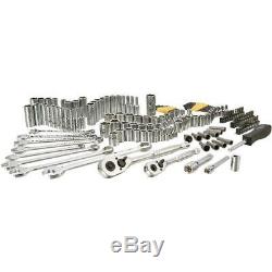 145 Piece Wrenches Sockets Ratchets Hex Keys Drive Nut Bits Mechanics Tool Set