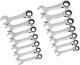 14 Pc. 12 Point Stubby Ratcheting Sae/metric Combination Wrench Set 85206