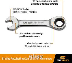 14 Pc. 12 Point Stubby Ratcheting Sae/Metric Combination Wrench Set 85206