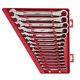 15-pc Ratcheting Combi Wrench Set Sae Max Bite Open-end Grip Mlw48-22-9416 New