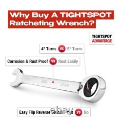 16Pc Mm/Metric Reversible Ratcheting Combination Wrench Set with Lock-In Rack