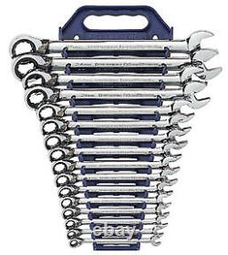 16 Pc. Metric Reversible Combination Ratcheting Wrench Set 9602N per mfg