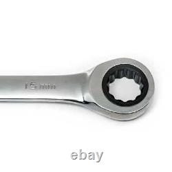 16 Piece 72 Tooth 12pt Standard Metric Combination Ratcheting Wrench Tool Set