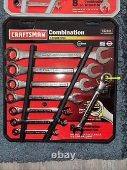 (16) Sears Craftsman USA Nos Ratcheting Wrenches 42445 42444 SAE metric Combinat