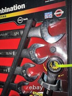 (16) Sears Craftsman USA Nos Ratcheting Wrenches 42445 42444 SAE metric Combinat
