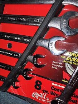 (16) Sears Craftsman USA Nos Ratcheting Wrenches 42445 42444 SAE metric Combinat