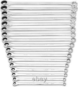 17 Pc. Gearbox 12 Pt. XL Double Box Ratcheting Wrench Set, Metric