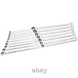 17 Pc. Gearbox 12 Pt. XL Double Box Ratcheting Wrench Set, Metric 85989