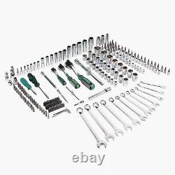 1/2 1/4 3/8 Socket Drive Tool Set 216pcs Mechanics Tools Kit Ratchet Sockets