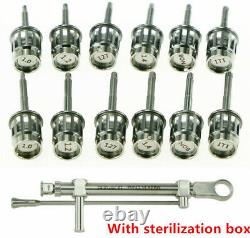 1set Dental Implant Torque Wrench Ratchet 10-70NCM 12Driver&1Wrench Kit Holder