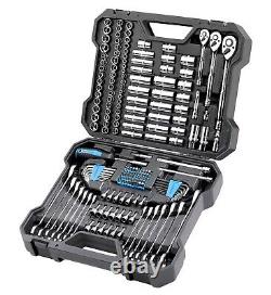 200 piece Channellock Ratchet Wrench Sockets Mechanic's Tool Set SAE & Metric