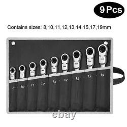 2023 Combination ratchet wrench set Movable head wrench set