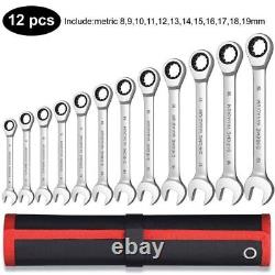 2023 Ratchet combination wrench set 12 point socket wrench set
