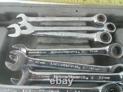 (20) Pc. (19) Gearwrench, (1) Matco Tools SAE Combination Ratcheting Wrench Set