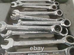 (20) Pc. (19) Gearwrench, (1) Matco Tools SAE Combination Ratcheting Wrench Set