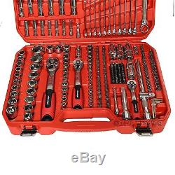 219 PC Socket Set Ratchet Handle Wrench Tool Spanners 1/4 3/8 1/2Drive CT3748