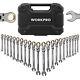 22piece Flex-head Ratcheting Wrench Set, Combination Wrench Sets Withorganizer Box