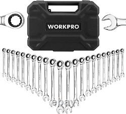 22-Piece Ratcheting Combination Wrench Set, 72 Teeth, Combo Ratchet Wrenches Set