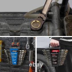 24Pcs 90-Teeth Ratchet Wrenches Set, Flex-Head Ratcheting Wrench Set Metric 8MM