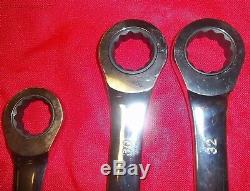 25 Pc T&E Heavy Duty Metric Ratcheting Combination Wrench Set 13025A